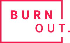 Burnout Logo Rot CMYK